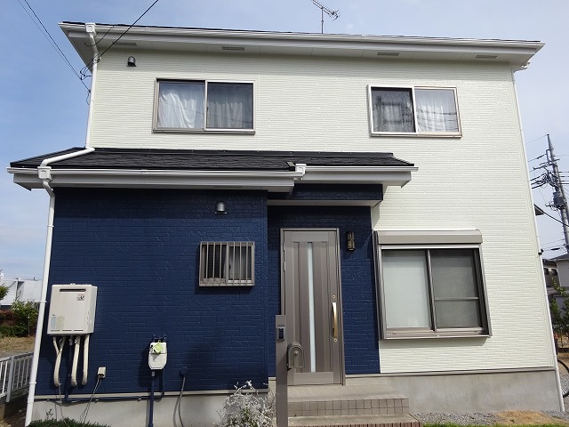 【施工実績224】外壁塗装・屋根重ね葺き:群馬県高崎市
