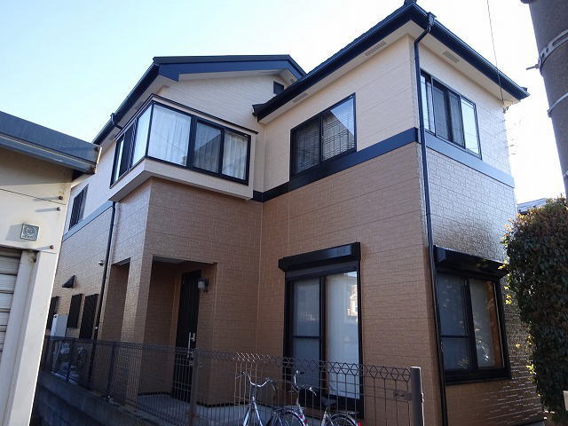 【施工実績230】外壁塗装・屋根重ね葺き:埼玉県川口市